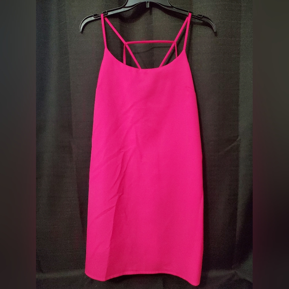 Skies Are Blue Bright pink mini dress SZ Medium
